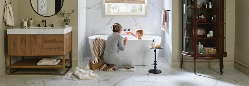 Bathroom tile flooring | Shelley Carpets